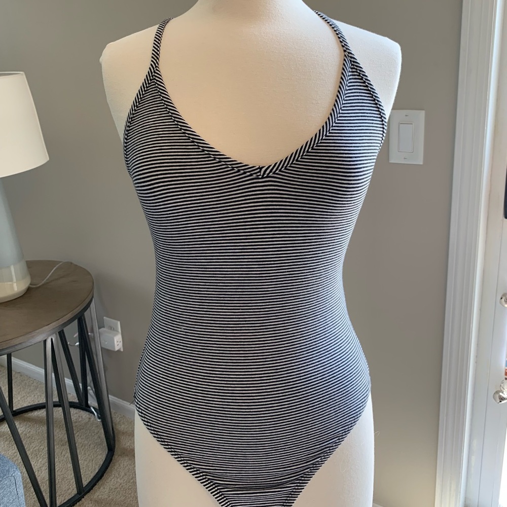 Forever 21 Striped Bodysuit